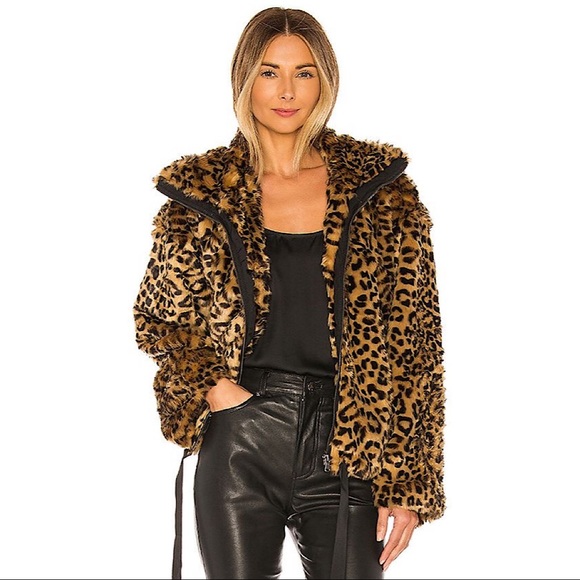 rebecca minkoff leopard jacket